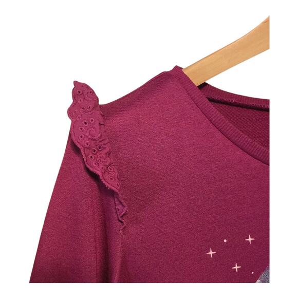 Torrid Womens Galaxy Skull Print Grunge Top Size Large Pink Alternative Goth - Picture 4 of 10